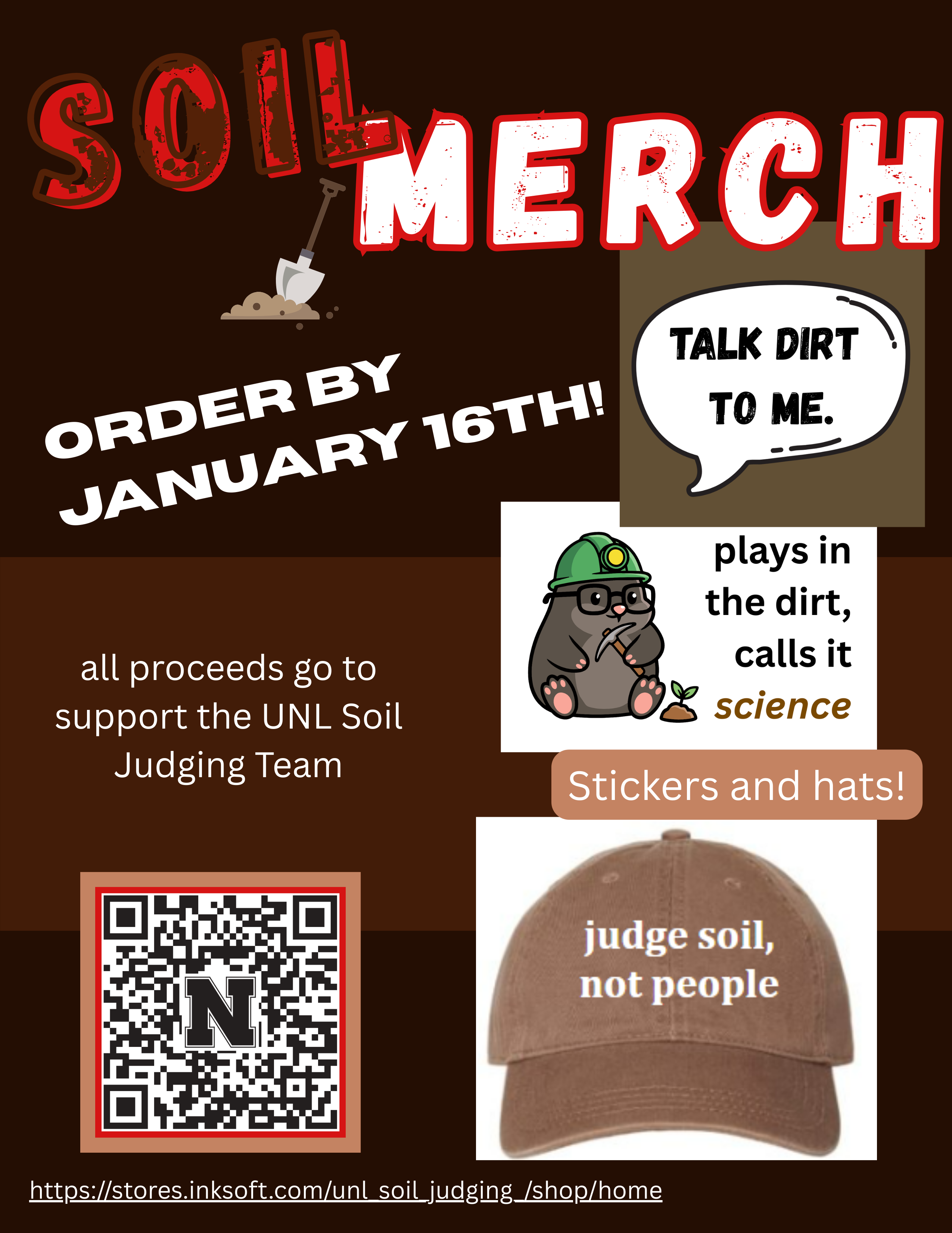 Soil judging merch flyer