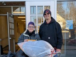 Linda Kern (left), Clinton Care Coordinator, and Eric Hunt, SNR Community Engagement Chair