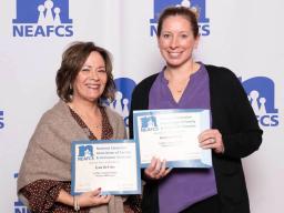 Pictured (L&ndash;R) are Extension Educators Lynn DeVries and Jaci Foged