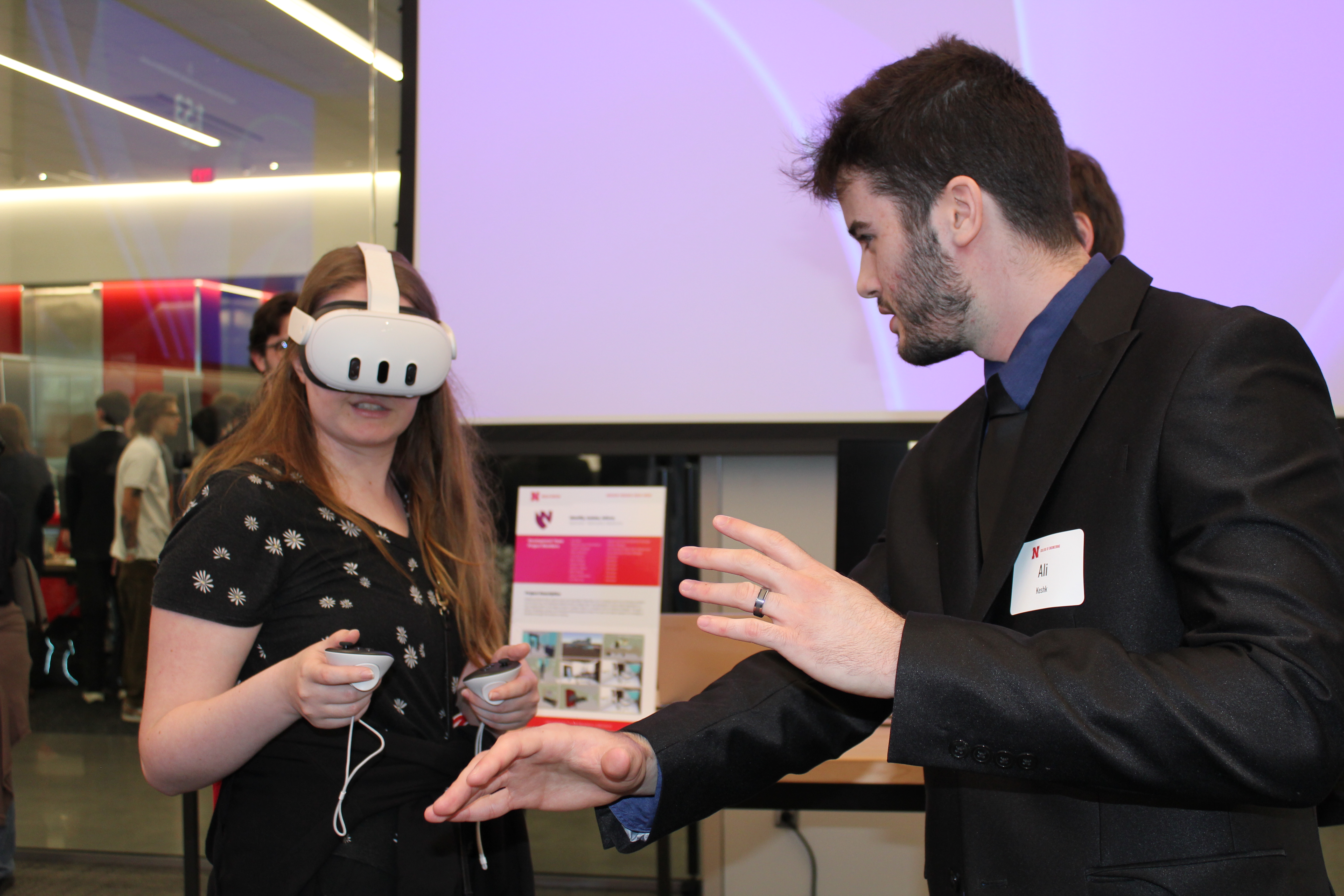 Students at the 2025 Senior Design Showcase