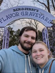Vannessa and Riley Killen at Ben and Jerry's