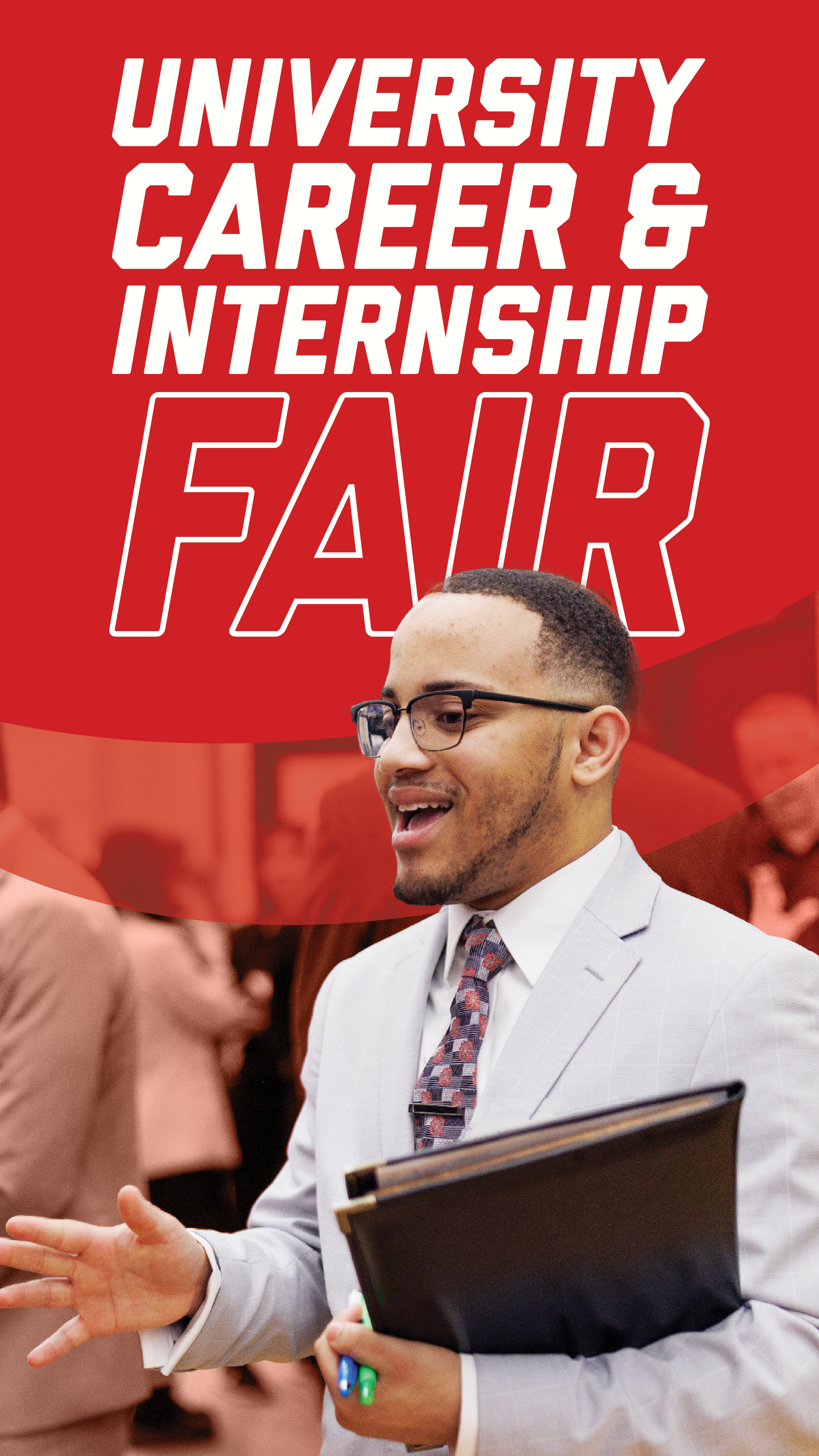 Student at University Career & Internship Fair