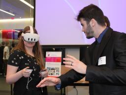 Students at the 2025 Senior Design Showcase