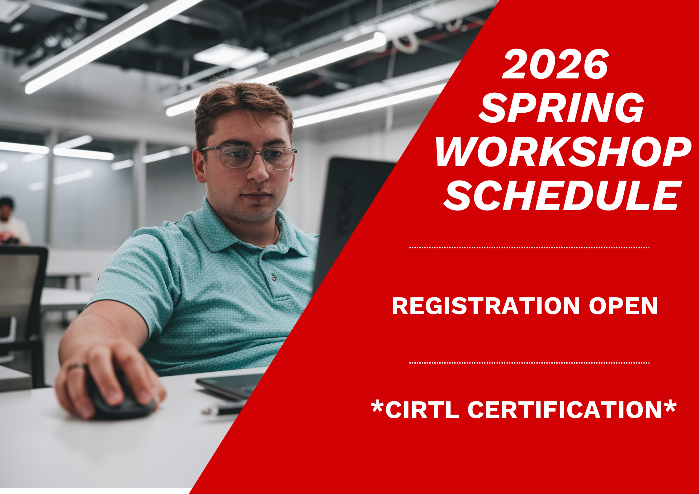 Spring Workshop Schedule