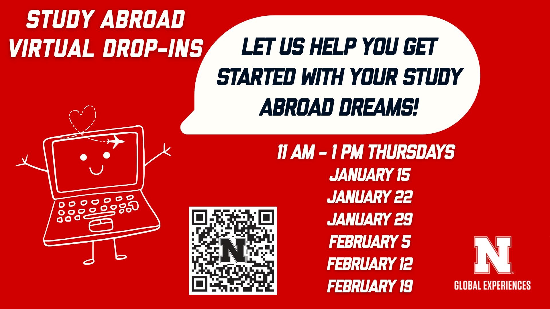 Study Abroad Virtual Drop-ins!