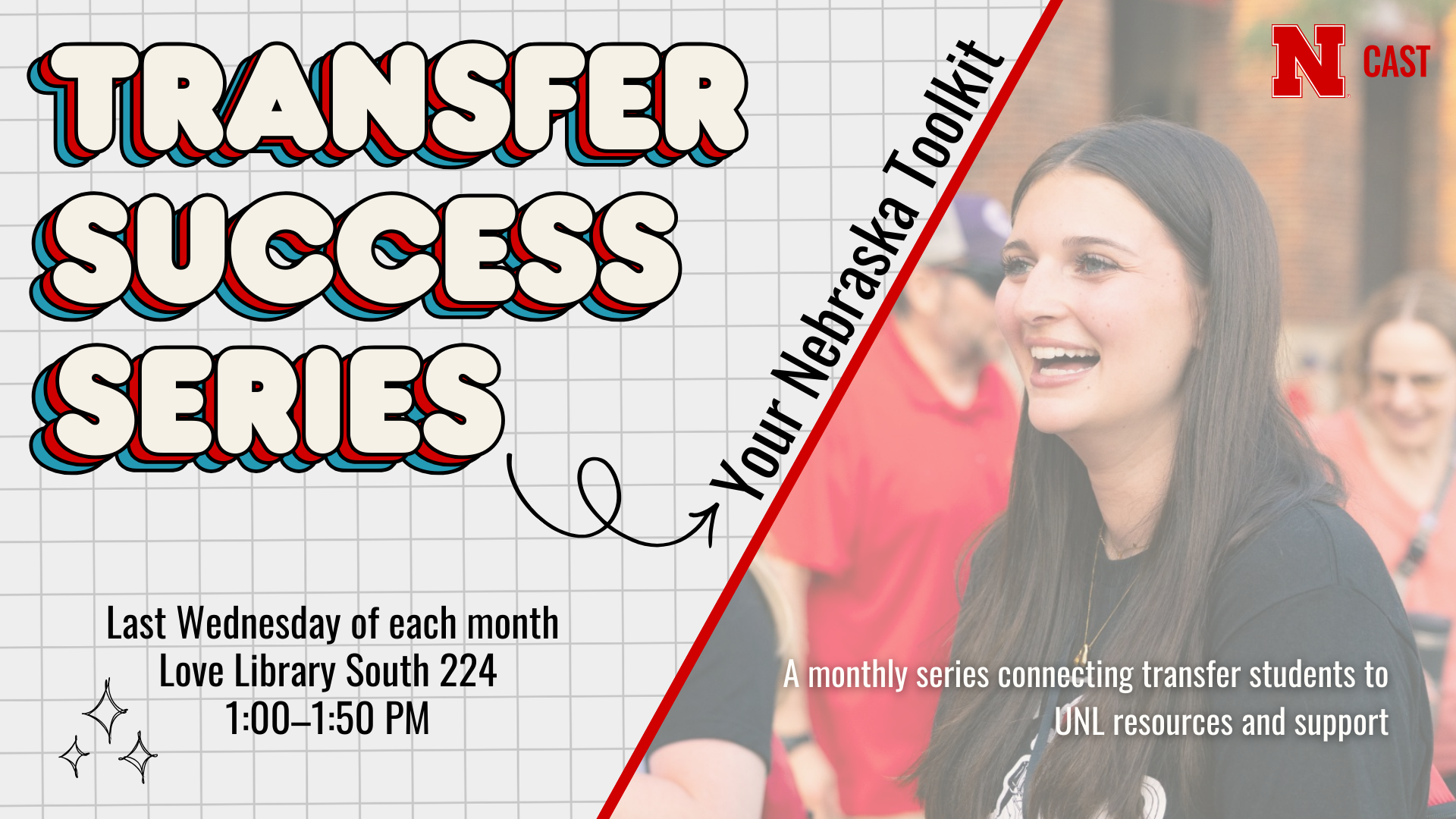 CAST's Transfer Success Series is on the last Wednesday each month from 1 - 1:50 pm. Join CAST on January 28th to learn about research opportunities with UCARE.