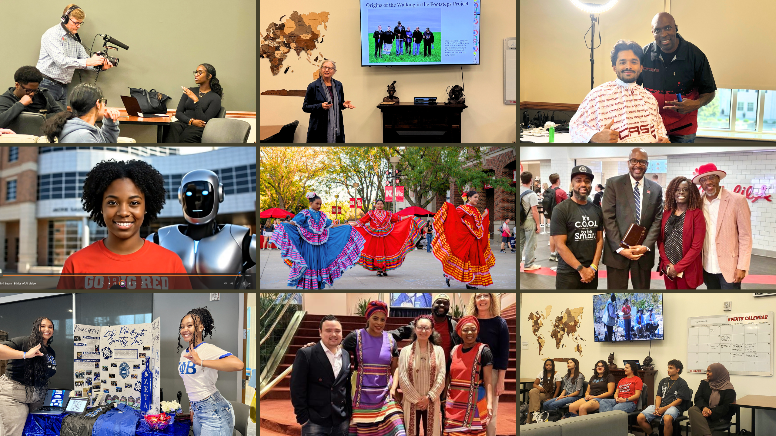 Photo collage with the highlights from the Fall 2025 Semester.