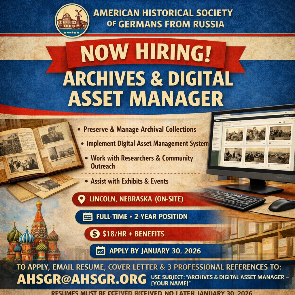 Job Opening: Archives & Digital Asset Manager