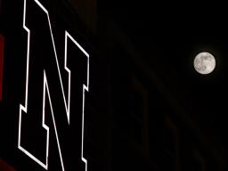 The last full supermoon of the year, known as the Cold Moon, illuminates the night sky Dec. 4, 2025. Jordan Opp | University Communication and Marketing 