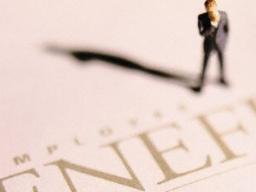 Image of an individual and the words Employee Benefits