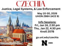 Czechia - Justice, Legal Systems, & Law Enforcement; May 10-30, 2026 UHON287H (ACE 9)