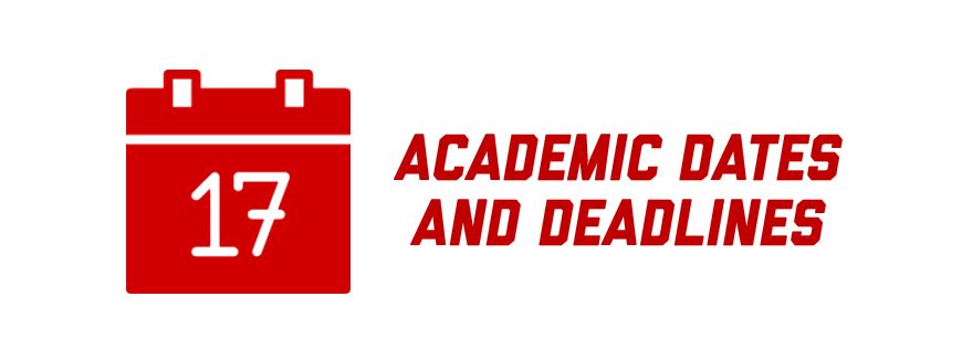 Academic Dates and Deadlines