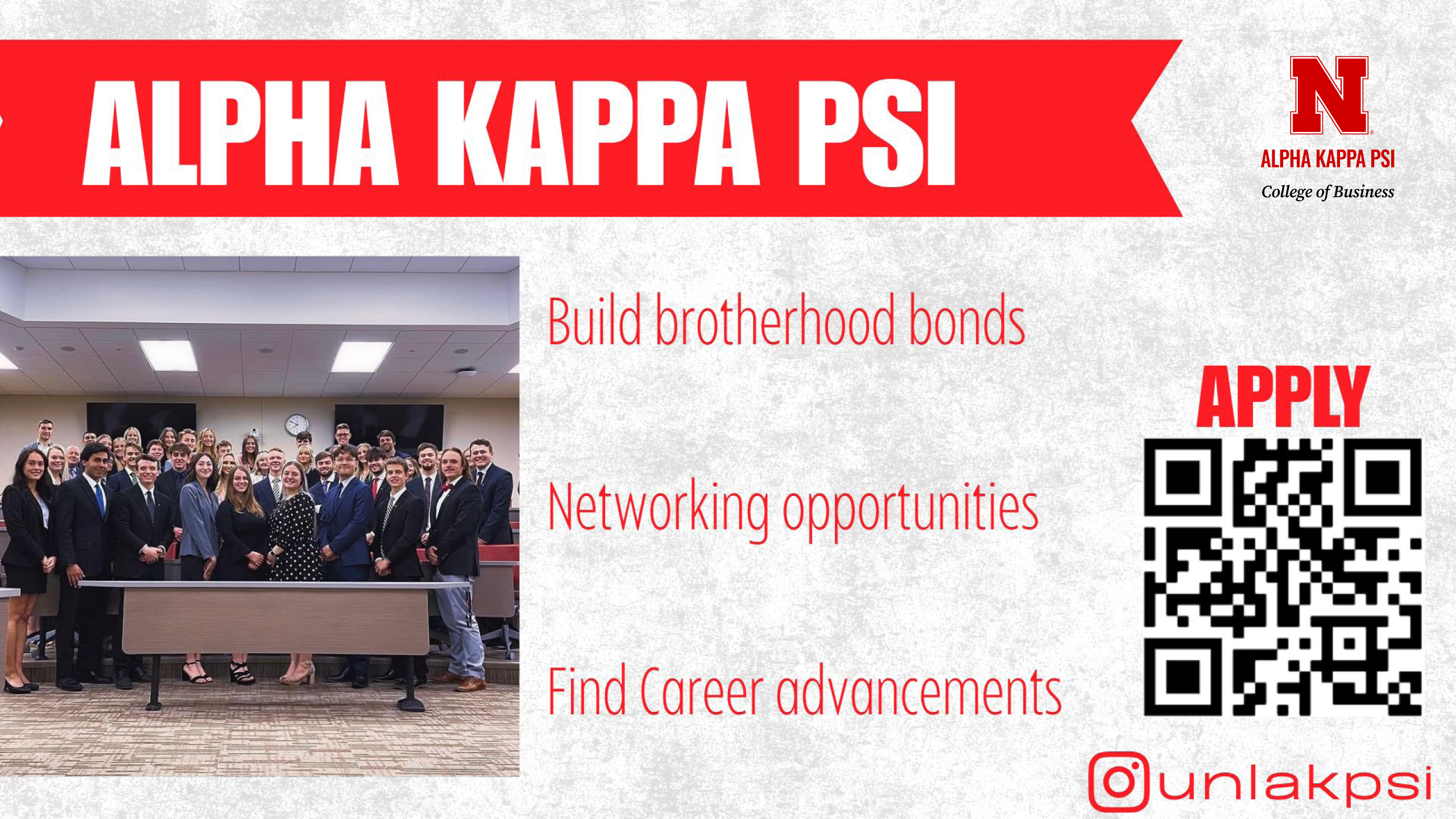 Apply to Alpha Kappa Psi!