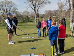 4-H golf lesson in 2025.
