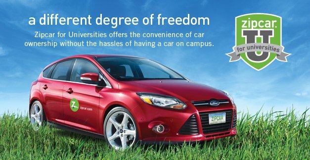 Students now have a new transportation option: Zipcar