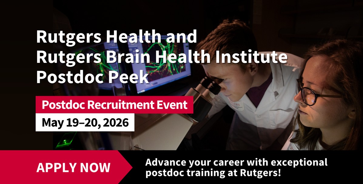 Rutgers University Postdoc Peek &mdash; Applications Open: Postdoctoral Training & Paid On-Campus Visit