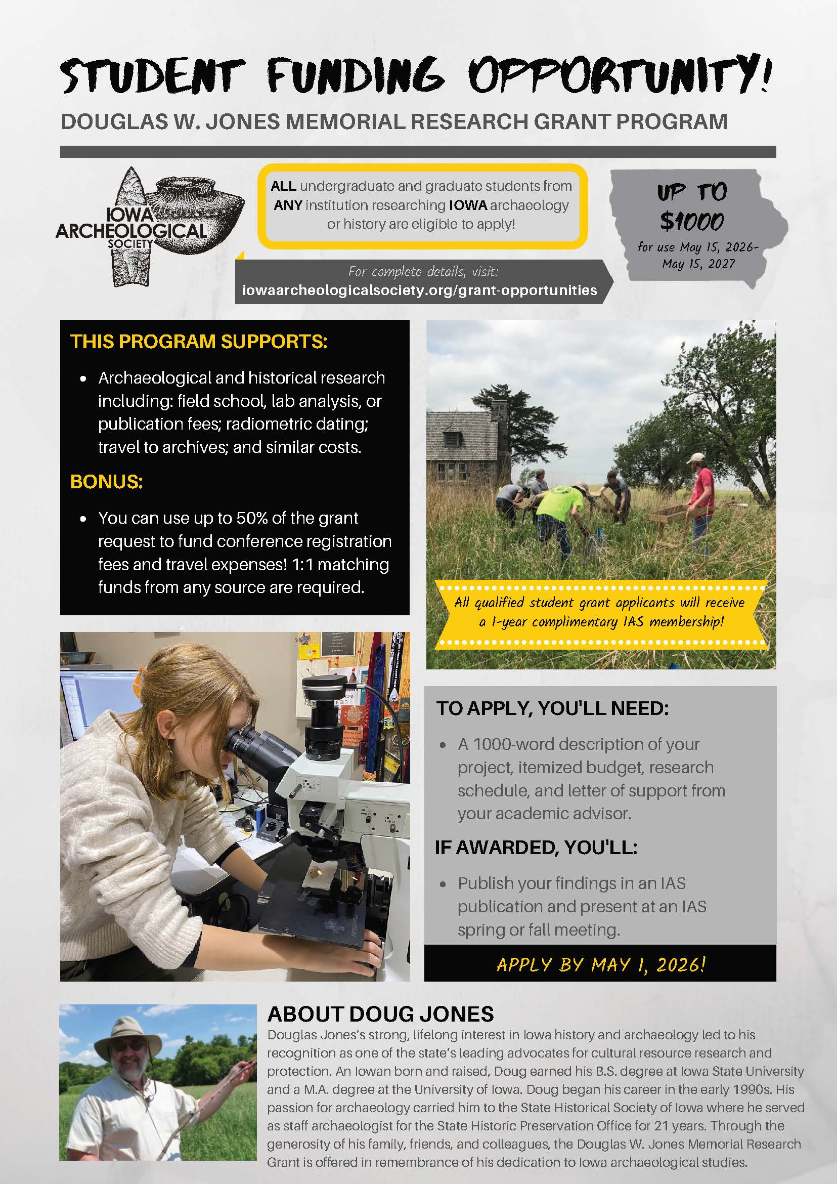 Douglas W. Jones Memorial Research Grant