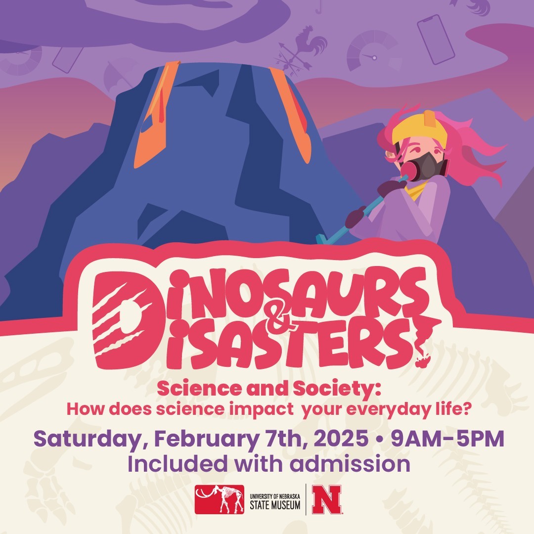 Dinosaurs & Disasters is free with museum admission—all museum discounts including senior, veteran, and Museums for All are valid.