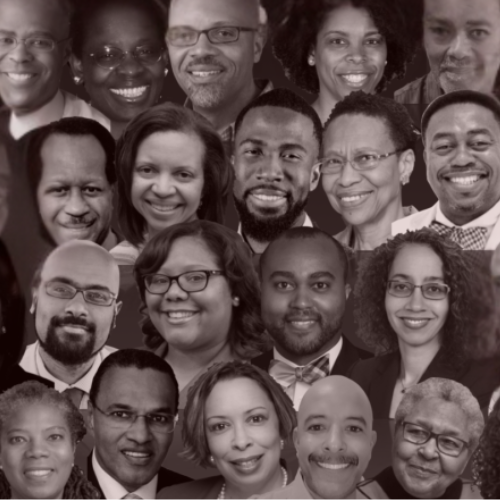 A collage of Black folks in the mathematical sciences (Image source: Mathematically Gifted & Black)
