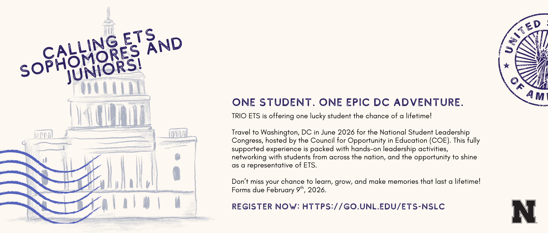 Opportunity to Visit DC!