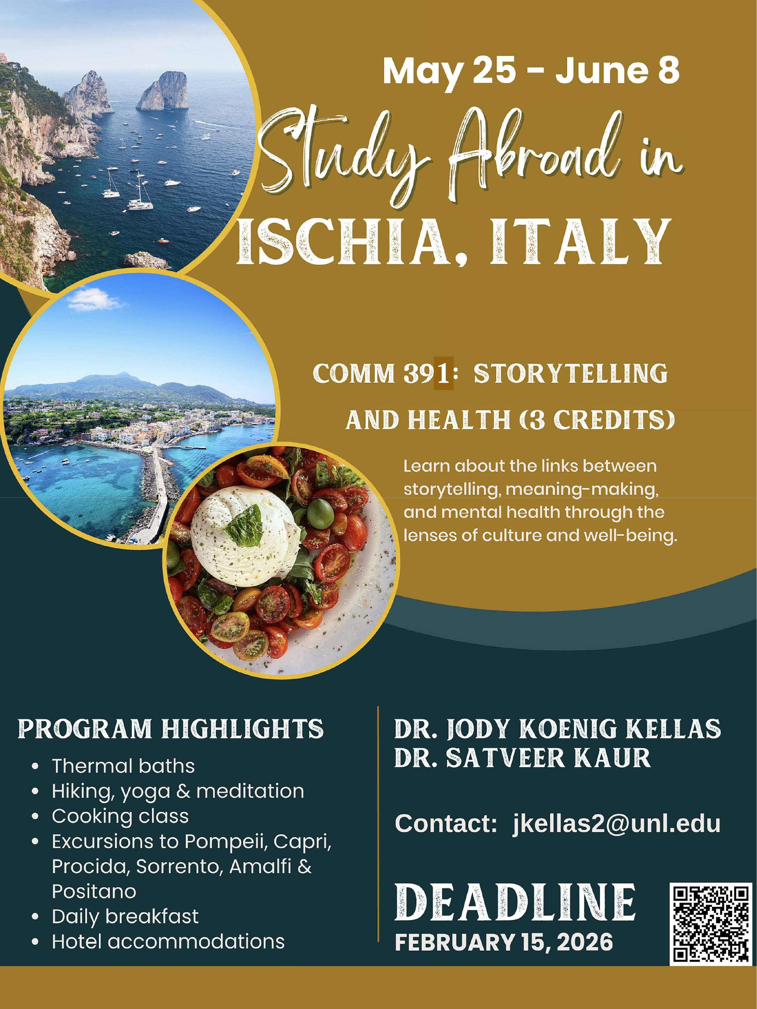 Nebraska Abroad: Storytelling & Health in Italy!