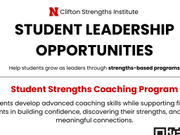 Clifton Strengths Institute flyer