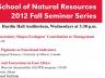 SNR 2012 Fall Seminars