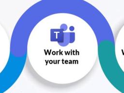 OneDrive to work on all of your files. Teams to work with your team. SharePoint to work across your organization.