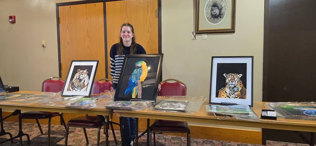 Youth artist at Platte River Art Show 