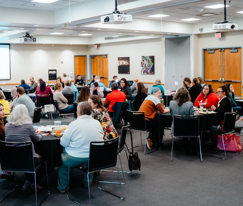 University staff participating in a professional development session.