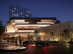 A rendering of the "Building the Future" project shows an expanded and renovated Lied Center for Performing Arts. Photo courtesy of the Lied Center. 