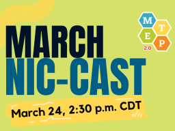 Join us at 2:30 p.m. CDT on March 24 for a NIC-Cast featuring Michael Greenlee (professional learning director, NCSM: Leadership in Mathematics Education) and Chadd McGlone (co-journal editor, NCSM).