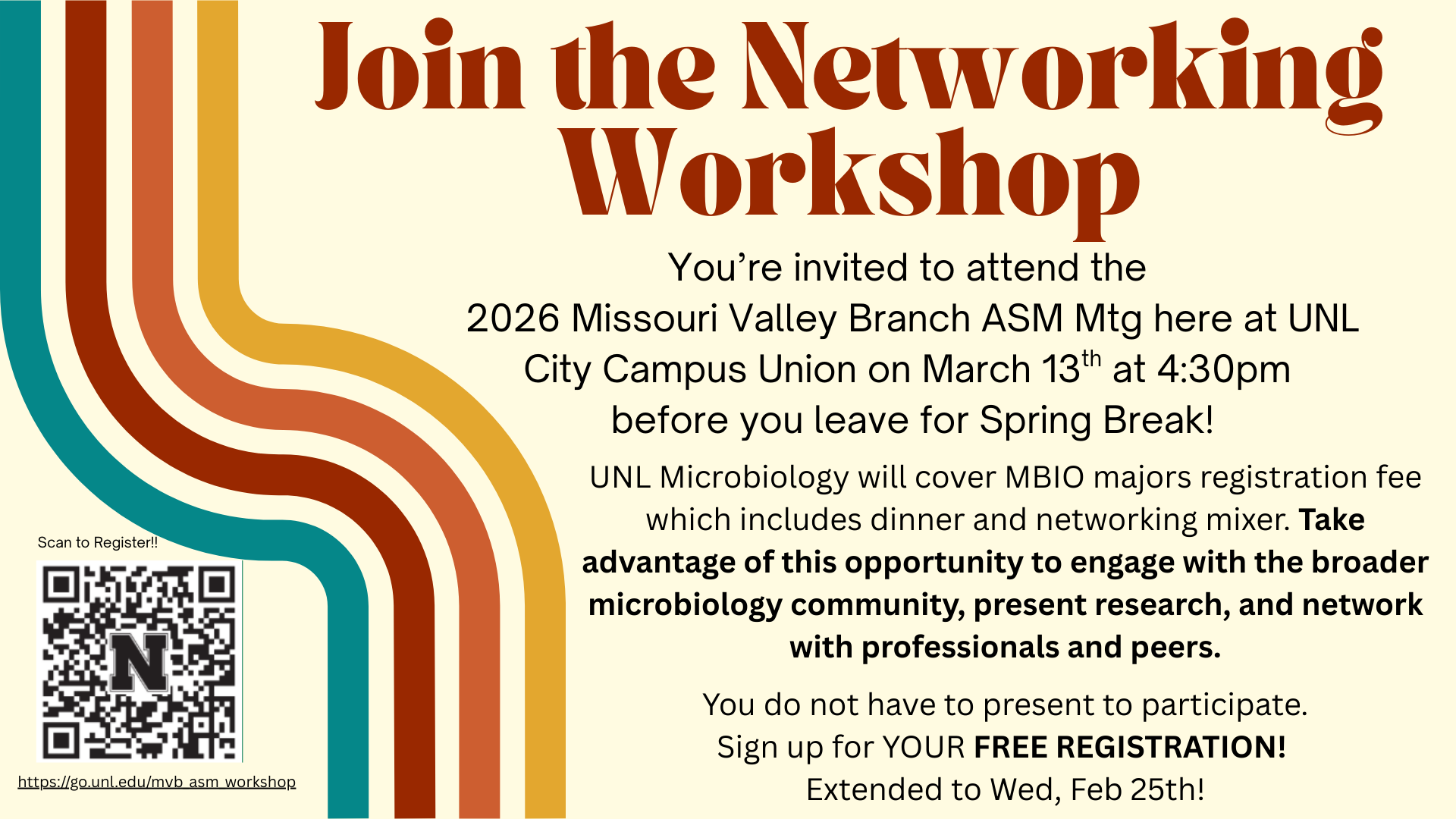 Registration is now open. Register by Feb 25th and we'll pay your registration fee!