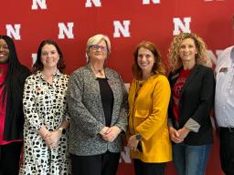 image of Staff Senators with Interim Chancellor Ankerson