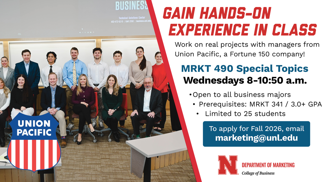 MRKT 490: Union Pacific Applied Business Projects