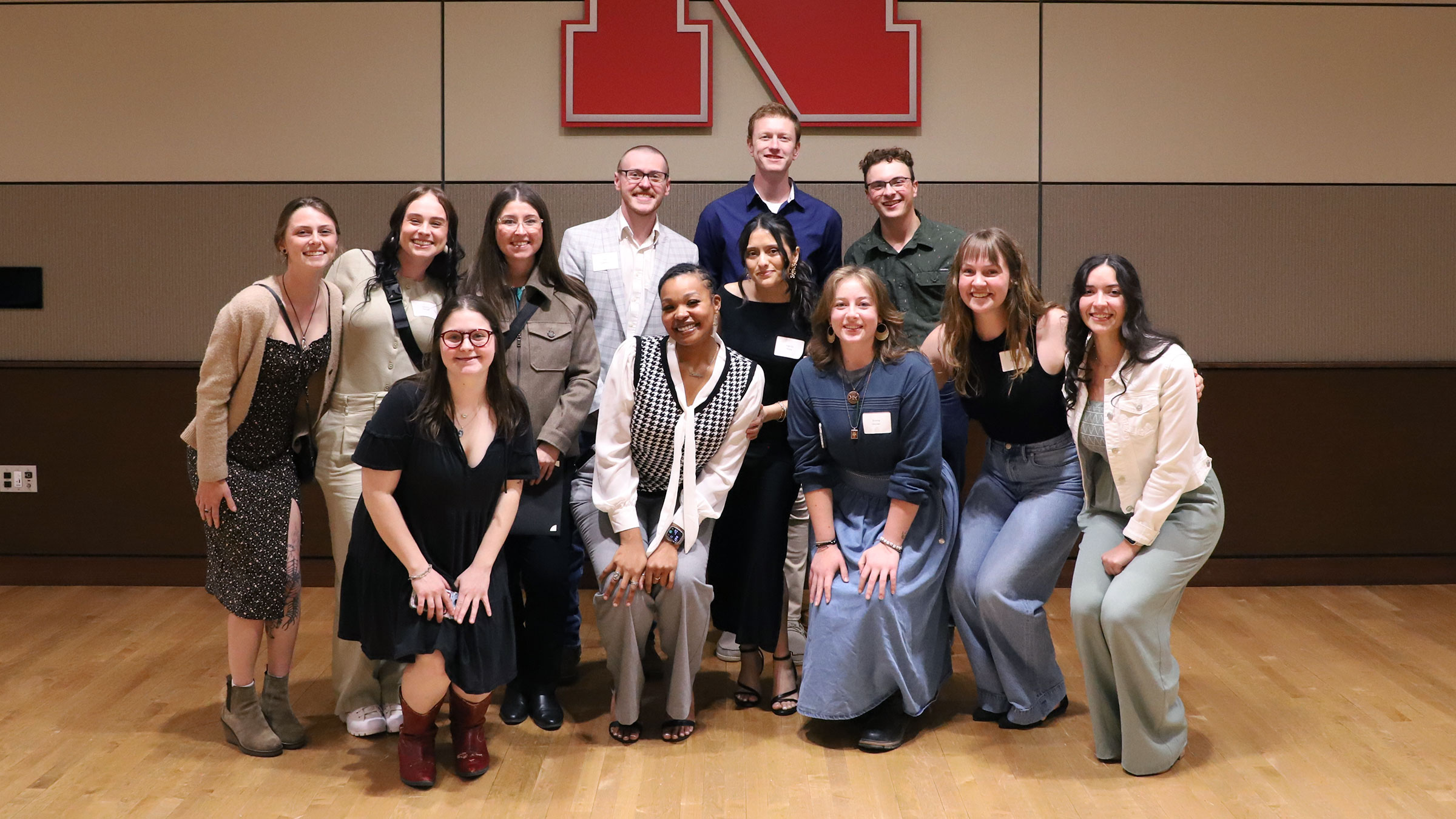 Agronomy and Horticulture student organizations&rsquo; officers gather for a photo during the 2025 Spring Banquet.