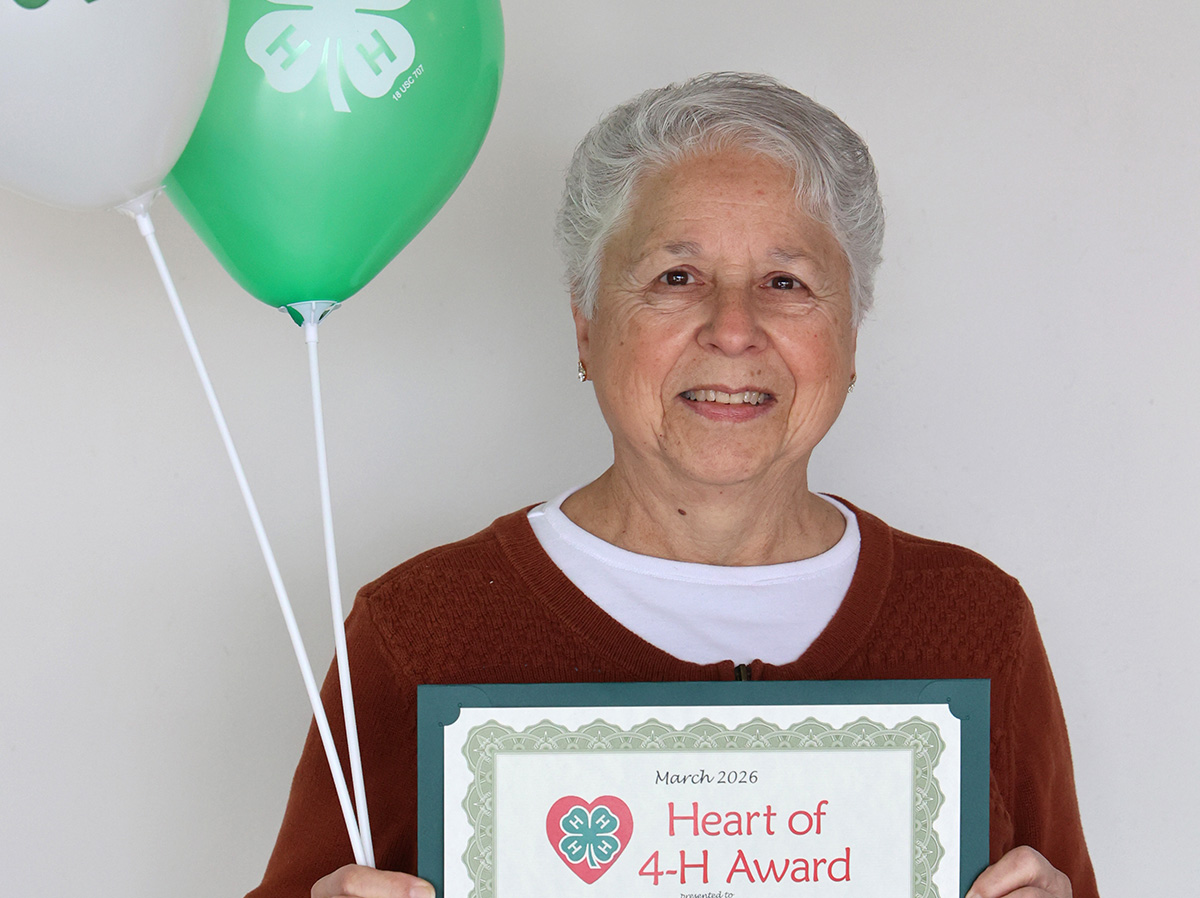 Carolyn Eschliman, March Heart of 4-H Award winner