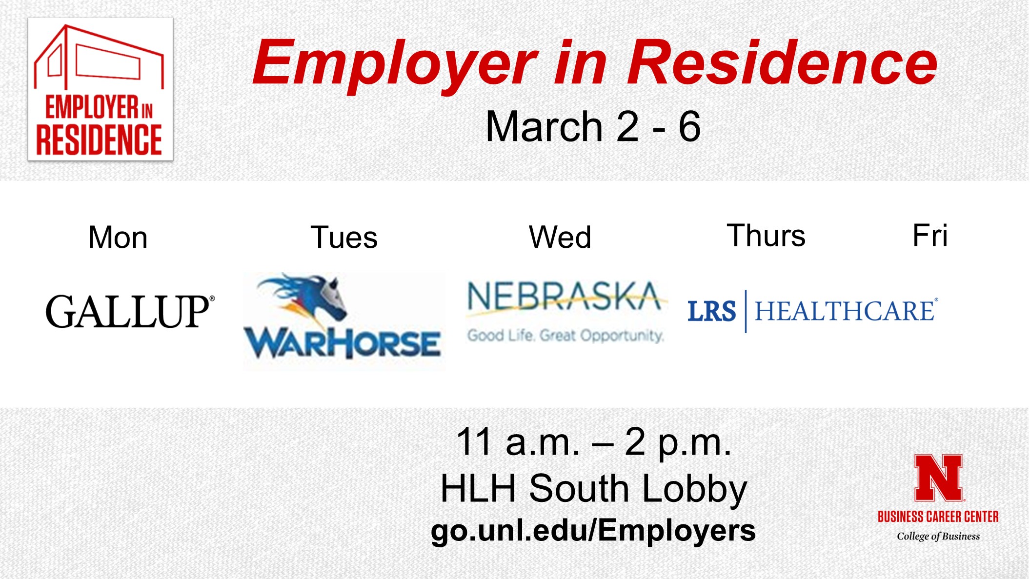 Check Out the Schedule for March 2-6