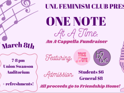 One Note At A Time: An A Cappella Fundraiser Flyer