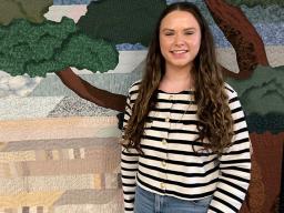 Brooklyn Buell, a junior in the College of Agricultural Sciences and Natural Resources, is getting a jump on law classes through the 3-3 program and preparing to enter law school in August 2026. 
