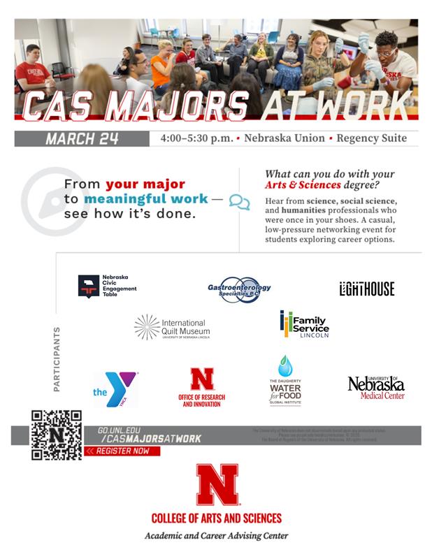 CAS Majors at Work Poster