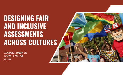 Designing Fair and Inclusive Assessments Across Cultures, flags from various countries, students