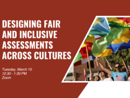 Designing Fair and Inclusive Assessments Across Cultures, flags from various countries, students