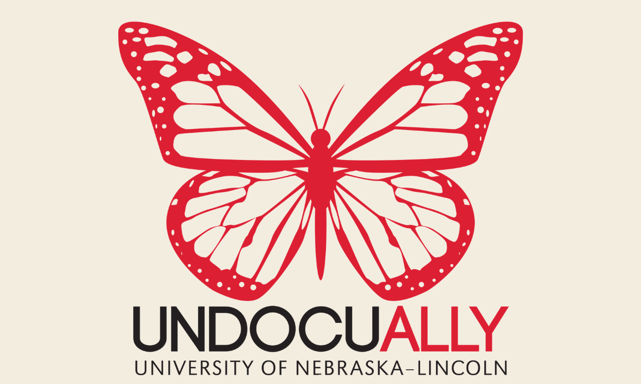 UndocuAlly logo with a red butterfly