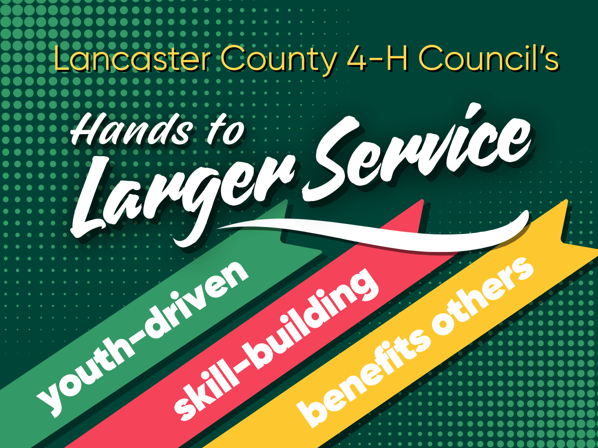 Lancaster County 4-H Council's Hands to Larger Service: youth-driven, skill-building, benefits others
