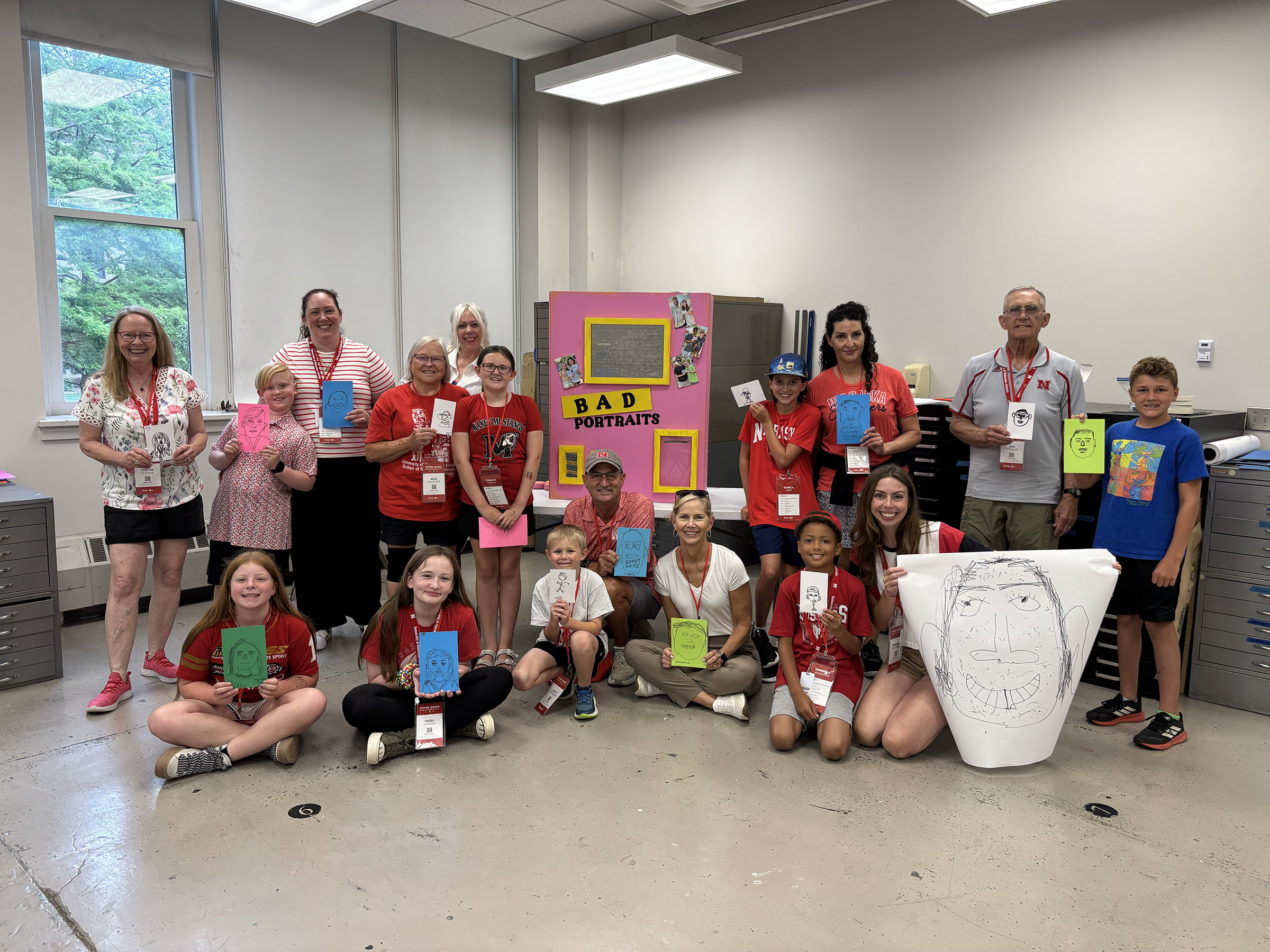 Assistant Professor of Practice in Graphic Design Jen Landis taught "Wacky Portraits: Draw Without Looking" at last year’s Future Husker University. This year, the Hixson-Lied College is offering three classes in music and art.