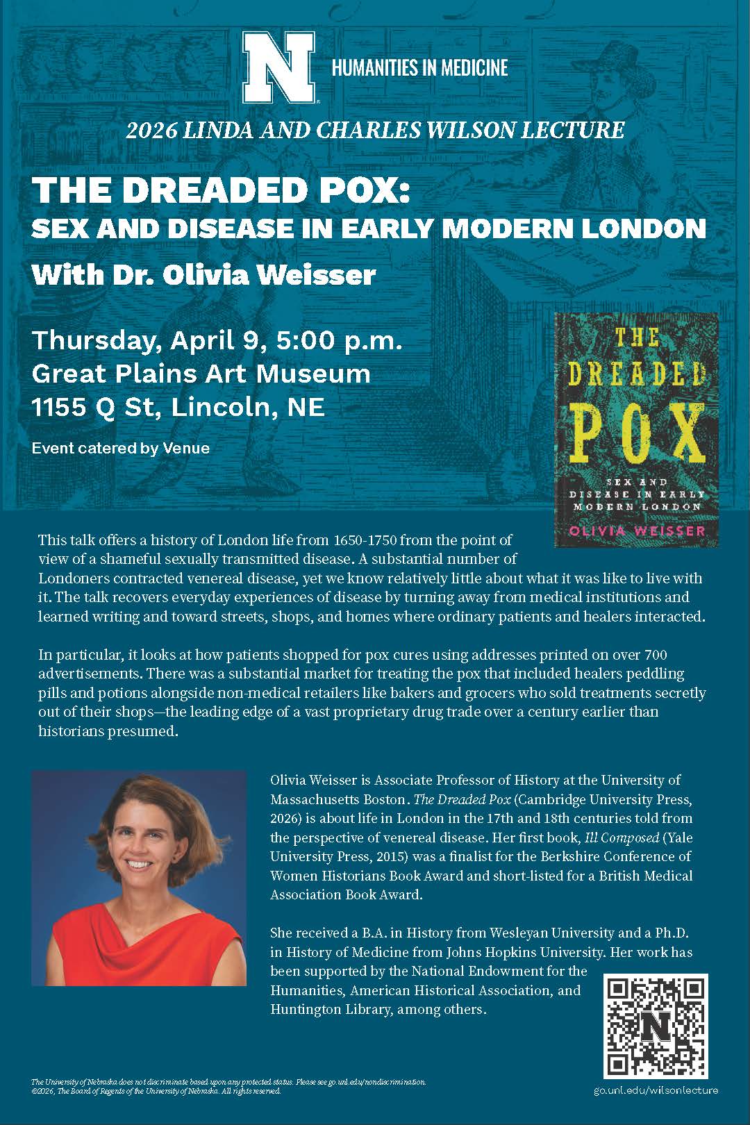 poster describing a book talk