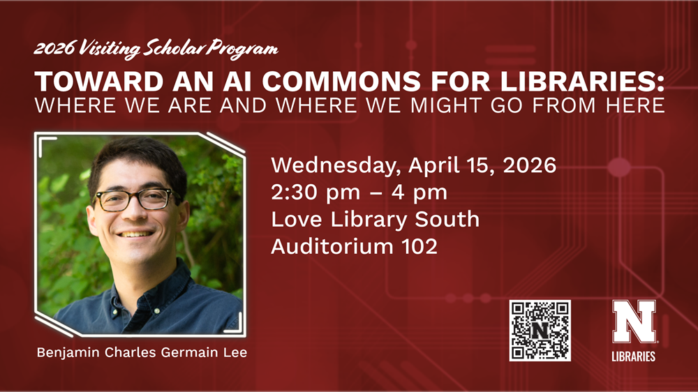 This presentation on AI is sponsored by the UNL Libraries.