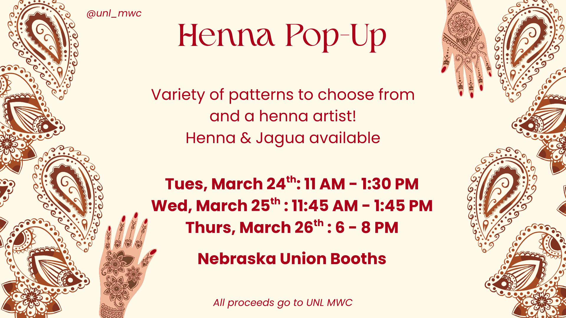 Muslim Women's Collective Henna Pop-Up