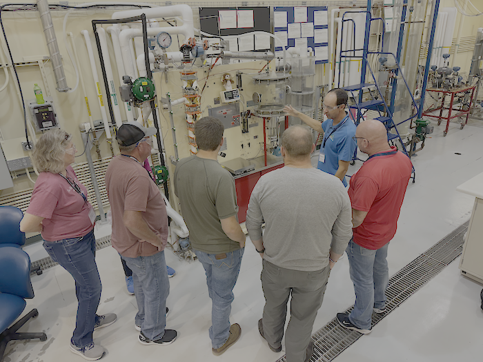 Dr. Hunter Flodman leading a PCE demonstration.